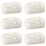 Mesti Antklodės 6 Pcs Kreminė 270 X 240 Cm Flysas