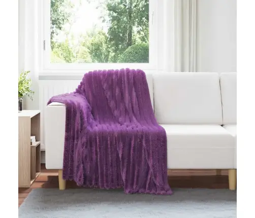 Pledu Segas 6 Pcs Violeta 150 X 130 Cm Flīss Vidaxl