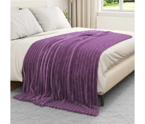 Pledu Segas 6 Pcs Violeta 200 X 150 Cm Flīss Vidaxl