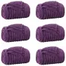Mesti Antklodės 6 Pcs Violetinė 240 X 220 Cm Flysas