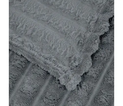 Pleds Tumši Pelēks 270 X 240 Cm Flīss Vidaxl