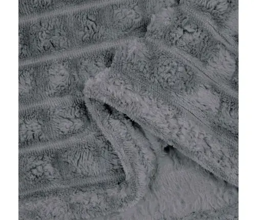 Pleds Tumši Pelēks 270 X 240 Cm Flīss Vidaxl