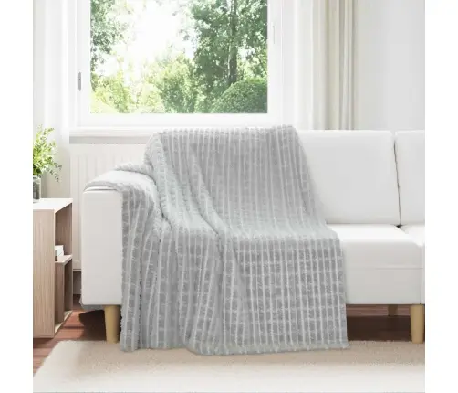 Pleds Pelēka 200 X 150 Cm Flīss Vidaxl