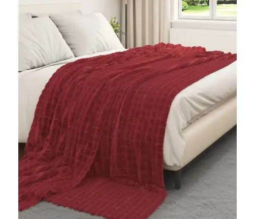 Pleedi Pleed Bordeaux Punane 270 X 240 Cm Fliis