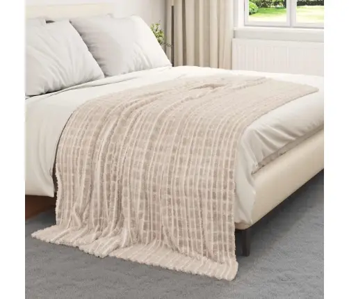 Viskab Tekid 6 Pcs Beež 200 X 150 Cm Fliis