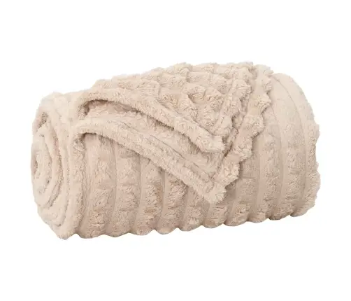 Pledu Segas 6 Pcs Bēša 270 X 240 Cm Flīss Vidaxl