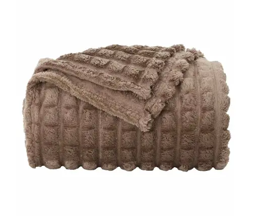 Pledu Segas 6 Pcs Kamieļu Krāsa 240 X 220 Cm Flīss Vidaxl