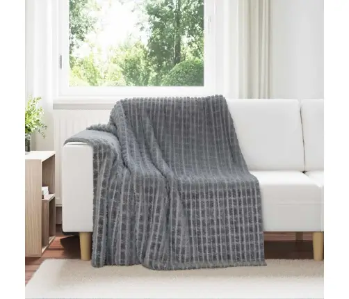 Pledu Segas 6 Pcs Tumši Pelēks 200 X 150 Cm Flīss Vidaxl