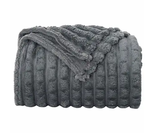 Pledu Segas 6 Pcs Tumši Pelēks 240 X 220 Cm Flīss Vidaxl