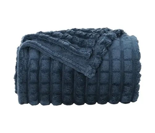 Pledu Segas 6 Pcs Tums Zils 240 X 220 Cm Flīss Vidaxl