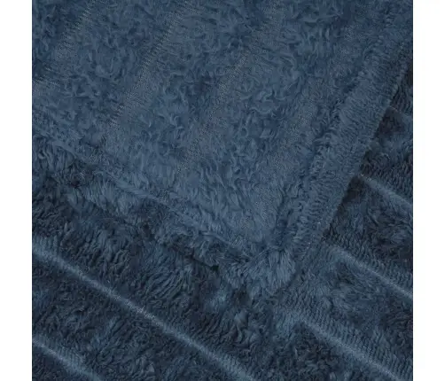 Pledu Segas 6 Pcs Tums Zils 270 X 240 Cm Flīss Vidaxl