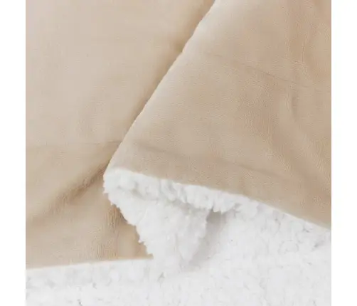 Pleds Bēša 130 X 150 Cm Flīss Vidaxl