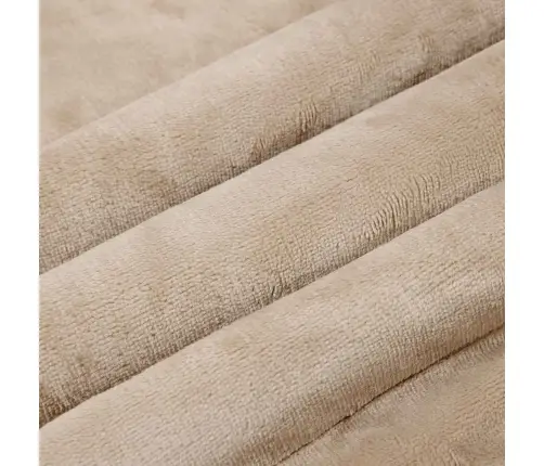 Pleds Bēša 130 X 150 Cm Flīss Vidaxl