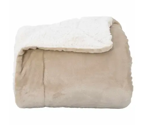 Pleds Bēša 130 X 150 Cm Flīss Vidaxl