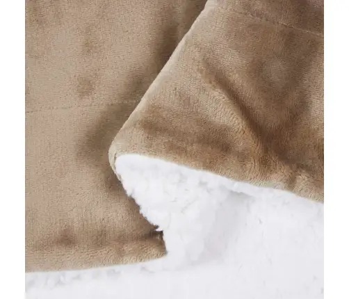 Pleds Kamieļu Krāsa 240 X 270 Cm Flīss Vidaxl