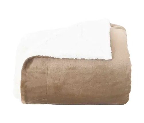 Pleds Kamieļu Krāsa 240 X 270 Cm Flīss Vidaxl