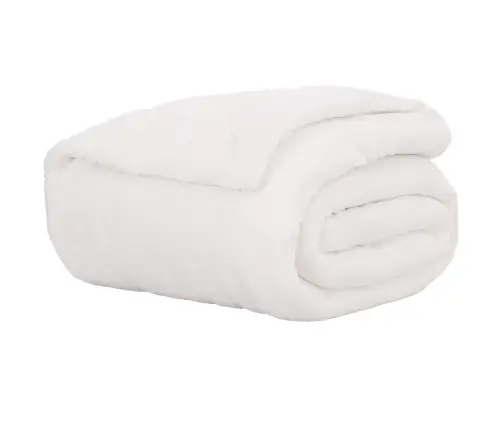 Pleds Balts 220 X 240 Cm Flīss Vidaxl