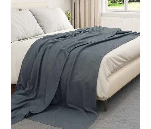 Pleds Tumši Pelēks 270 X 240 Cm Flīss Vidaxl