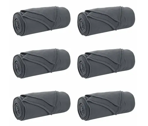 Pledu Segas 6 Pcs Tumši Pelēks 270 X 240 Cm Flīss Vidaxl