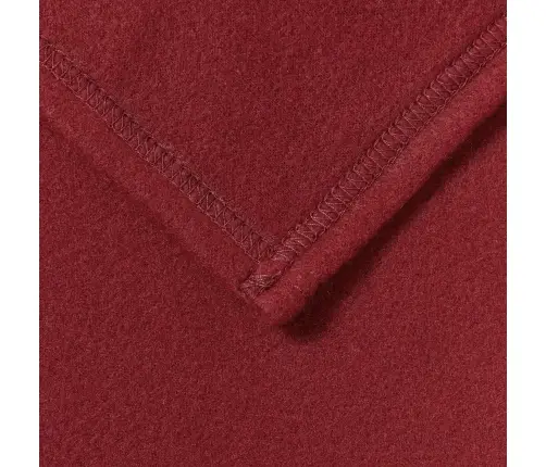 Pledu Segas 6 Pcs Bordo Sarkans 200 X 150 Cm Flīss Vidaxl