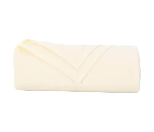 Pledu Segas 6 Pcs Krēmkrāsa 170 X 130 Cm Flīss Vidaxl