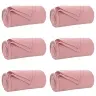 Pledu Segas 6 Pcs Rozā 170 X 130 Cm Flīss Vidaxl