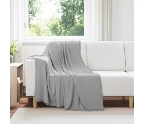 Pledu Segas 24 Pcs Pelēka 170 X 130 Cm Flīss Vidaxl