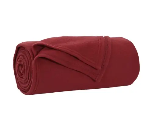 Pledu Segas 24 Pcs Bordo Sarkans 240 X 220 Cm Flīss Vidaxl
