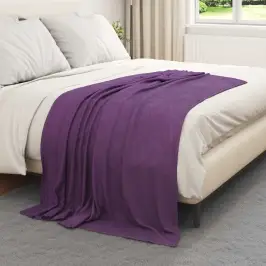 Pledu Segas 24 Pcs Violeta 170 X 130 Cm Flīss Vidaxl