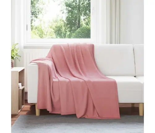 Pledu Segas 24 Pcs Rozā 200 X 150 Cm Flīss Vidaxl