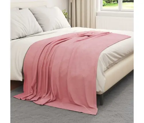 Pledu Segas 24 Pcs Rozā 200 X 150 Cm Flīss Vidaxl