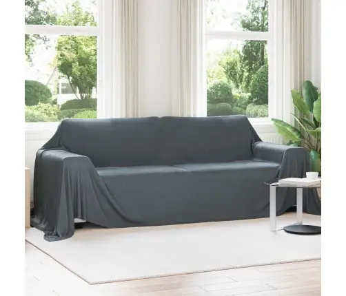 Pleds Tumši Pelēks 350 X 270 Cm Flīss Vidaxl