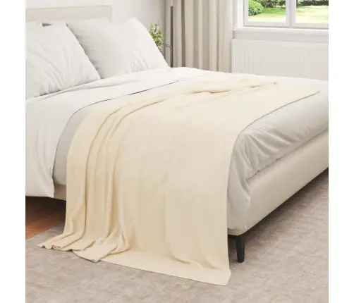 Mesti Antklodės 6 Pcs Kreminė 210 X 140 Cm Flysas