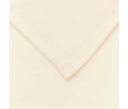 Pledu Segas 6 Pcs Krēmkrāsa 280 X 210 Cm Flīss Vidaxl