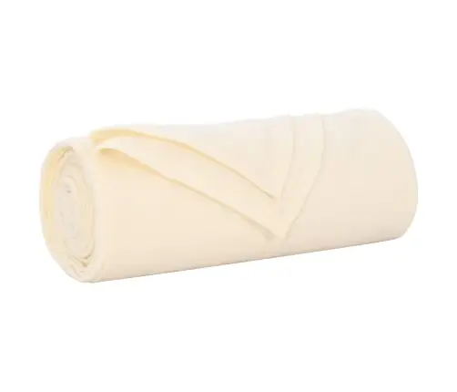 Pledu Segas 6 Pcs Krēmkrāsa 280 X 210 Cm Flīss Vidaxl