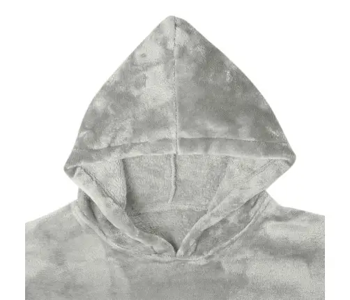 Segas Džemperis Ar Kapuci Pelēka M Flanelis Vidaxl