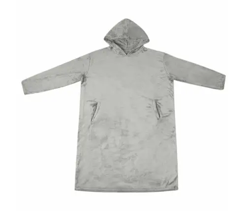 Segas Džemperis Ar Kapuci Pelēka M Flanelis Vidaxl