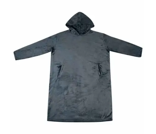 Segas Džemperis Ar Kapuci Tums Zils L Flanelis Vidaxl