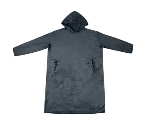 Segas Džemperis Ar Kapuci Tums Zils L Flanelis Vidaxl