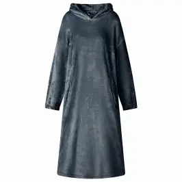 Segas Džemperis Ar Kapuci Tums Zils L Flanelis Vidaxl