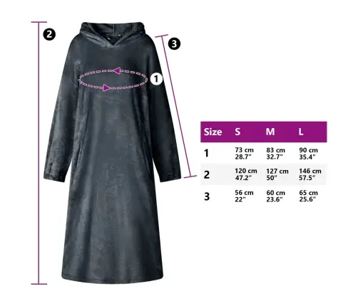 Segas Džemperis Ar Kapuci Tums Zils L Flanelis Vidaxl