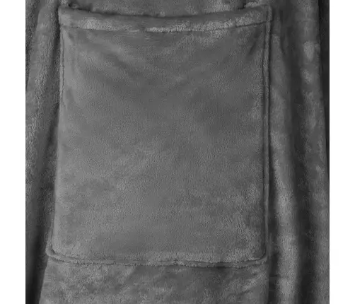 Segas Džemperis Ar Kapuci Tumši Pelēks Flanelis Vidaxl