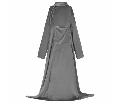 Segas Džemperis Ar Kapuci Tumši Pelēks Flanelis Vidaxl