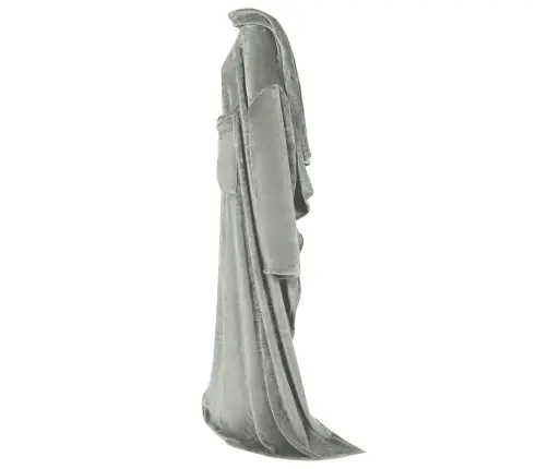 Antklodė-Džemperis Su Gobtuvu Pilka Flanelė