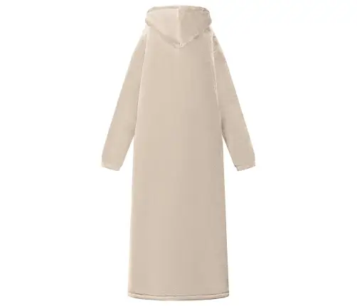 Segas Džemperis Ar Kapuci Bēša L Fleeces Un Flaneļa Vidaxl