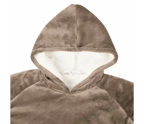 Segas Džemperis Ar Kapuci Kamieļu Krāsa S Fleeces Un Flaneļa Vidaxl