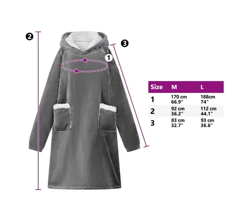 Segas Džemperis Ar Kapuci Tumši Pelēks M Fleeces Un Flaneļa Vidaxl