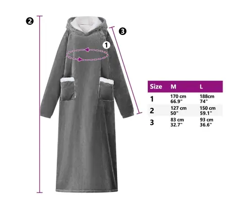 Segas Džemperis Ar Kapuci Tumši Pelēks L Fleeces Un Flaneļa Vidaxl