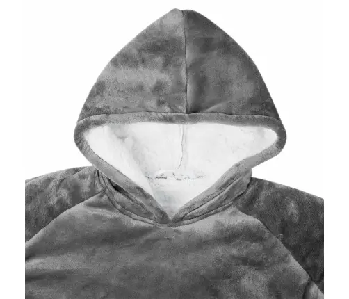 Segas Džemperis Ar Kapuci Tumši Pelēks Xl Fleeces Un Flaneļa Vidaxl