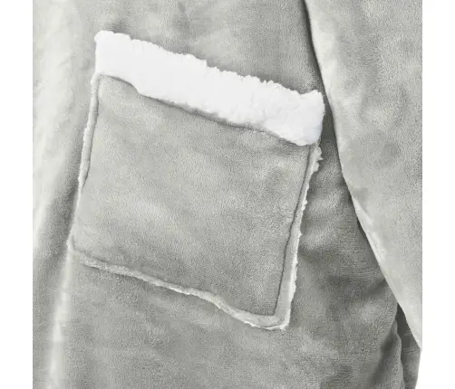 Segas Džemperis Ar Kapuci Pelēka M Fleeces Un Flaneļa Vidaxl